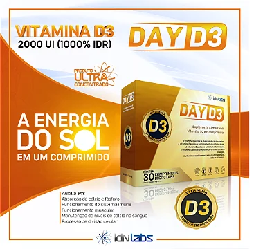 Day D3 - Vitamina D3 - 30 Comprimidos
