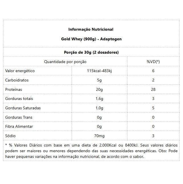 Gold Whey Refil (900g) - Original
