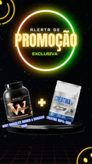 Whey Chocolate branco & Damasco 900g + Creatina 100% Monohidratada Pouch 300g