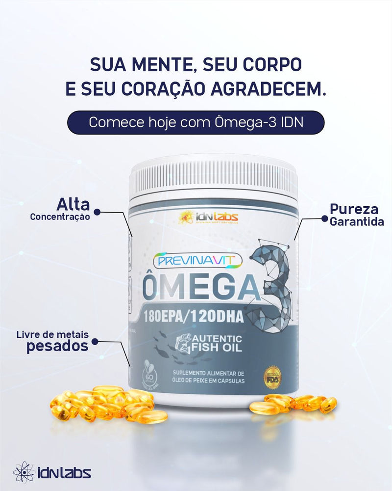 Ômega 3 180EPA / 120DHA 60 Cápsulas