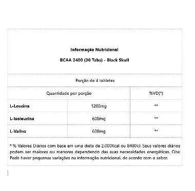 BCAA 2400 (30 Tabs)