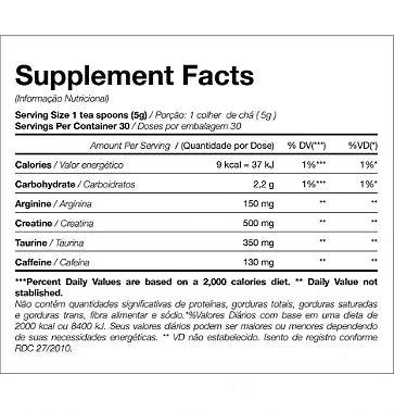 BOPE Pré-Treino (150g) - Limão