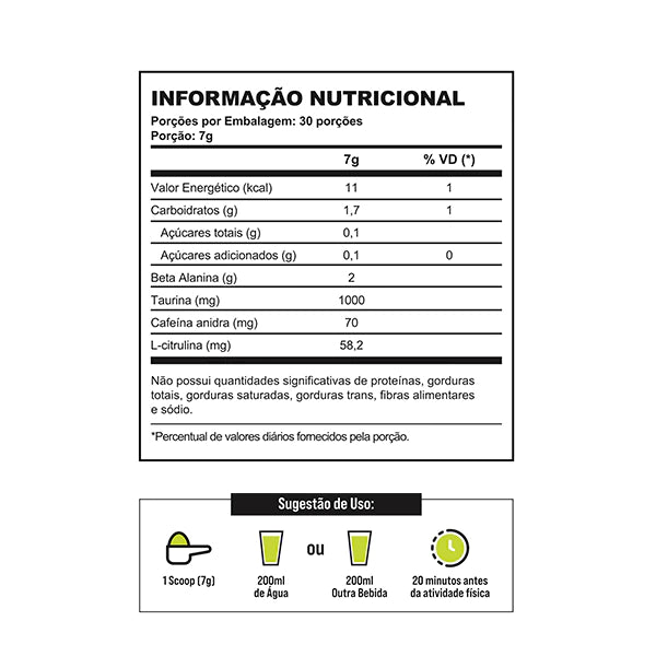 Formiguinha energy drink - Limão - 210g
