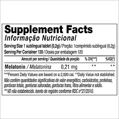 Melatonin Sublingual (120 comp)