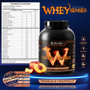 Whey Protein Senses Pêssego e Chantilly 900g
