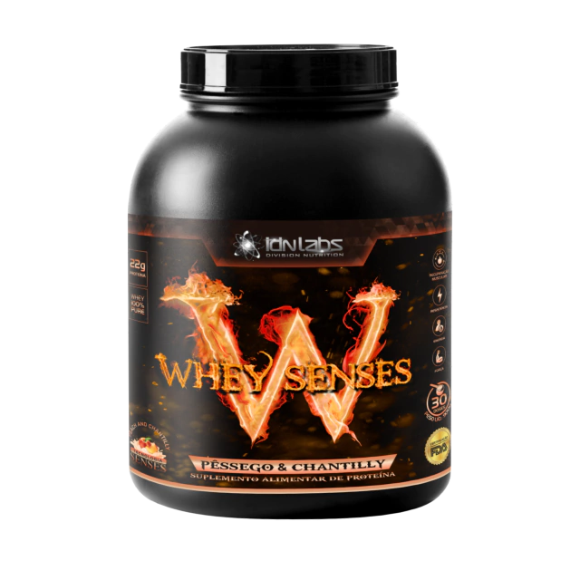 Whey Protein Senses Pêssego e Chantilly 900g